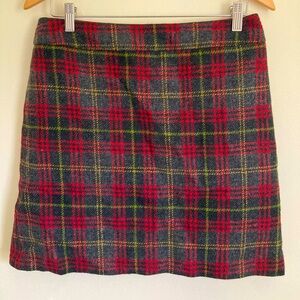Women’s Boden Wool Plaid Skirt